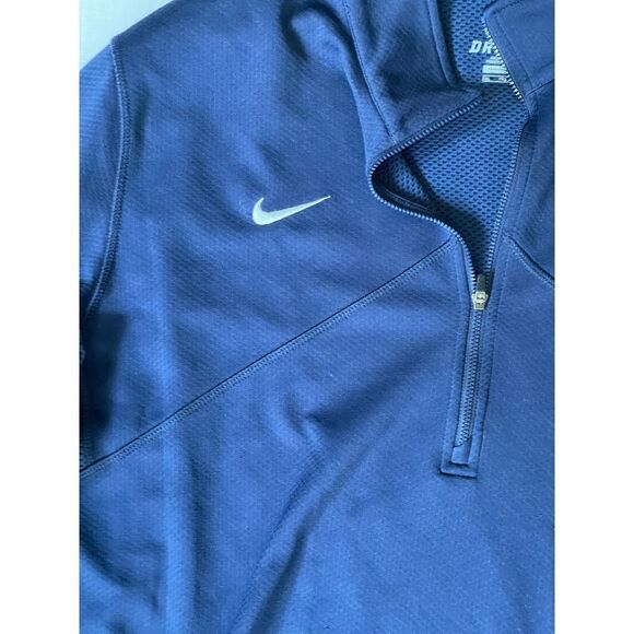 Nike Dri-FIT Men's Quarter-Zip Golf Pullover Navy Blue Top Georgetown - Picture 8 of 9